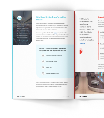 Digital Transformation in the airline ebook content preview