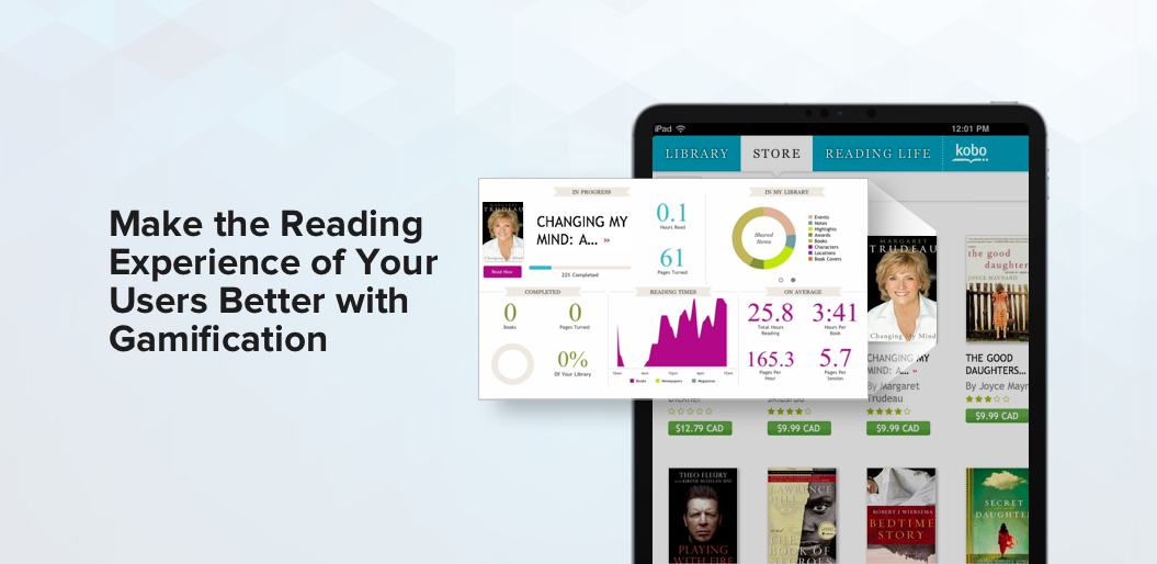 Gamification in reading app