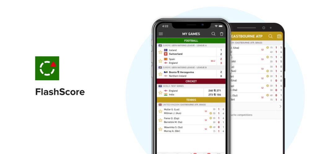 FlashScore sports app