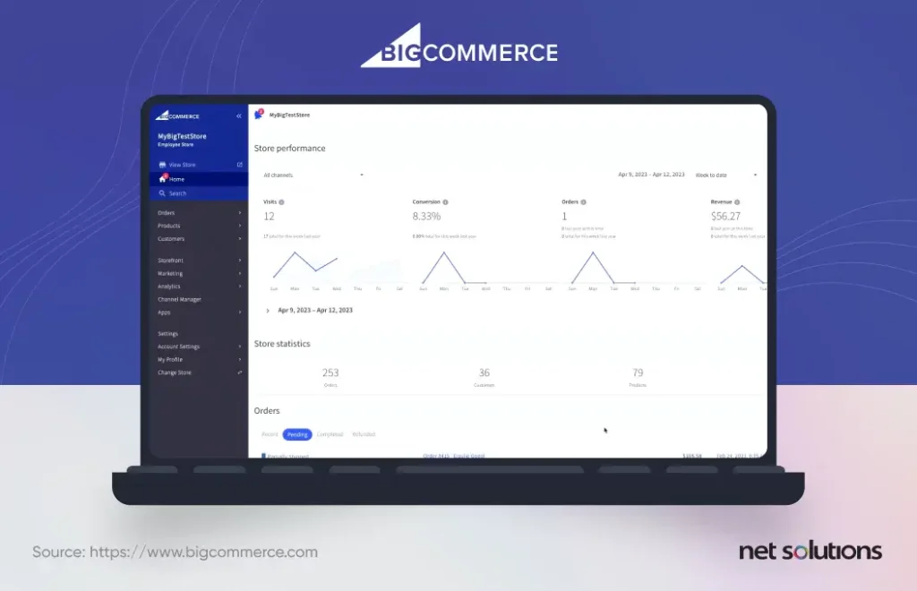 BigCommerce-Dashboard