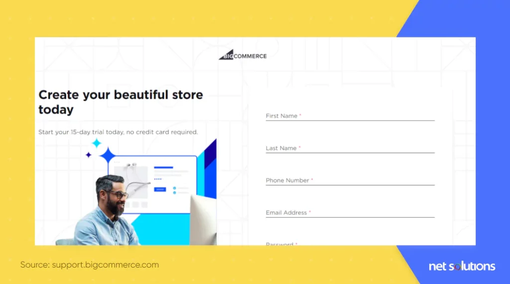 Signup on BigCommerce