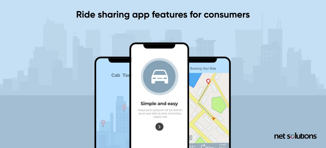 Ride sharing app features